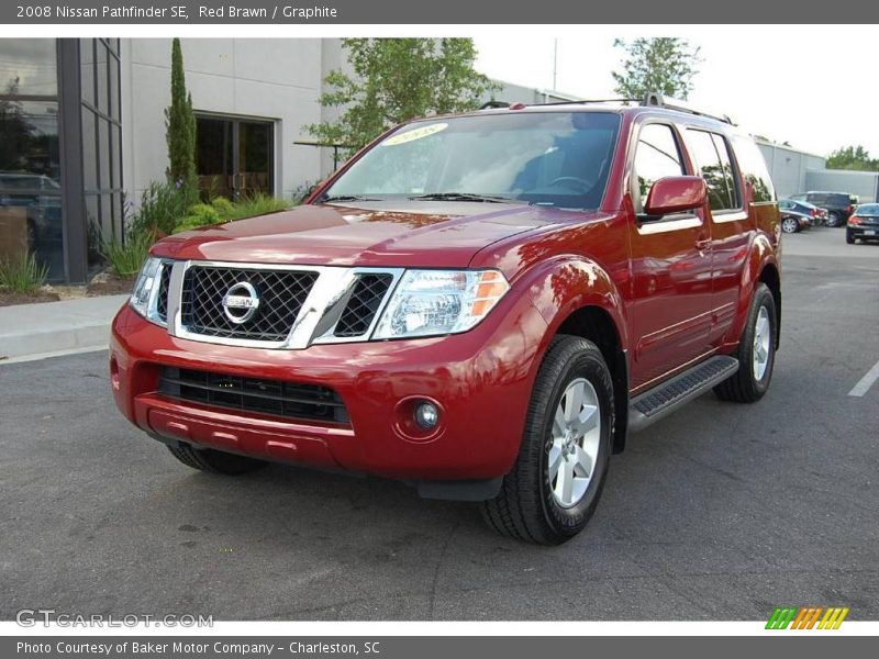 Red Brawn / Graphite 2008 Nissan Pathfinder SE