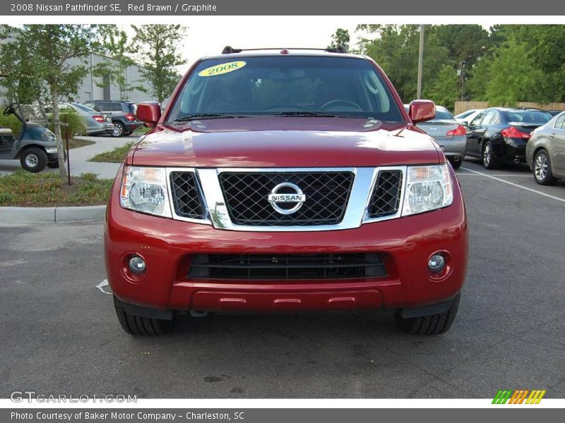 Red Brawn / Graphite 2008 Nissan Pathfinder SE