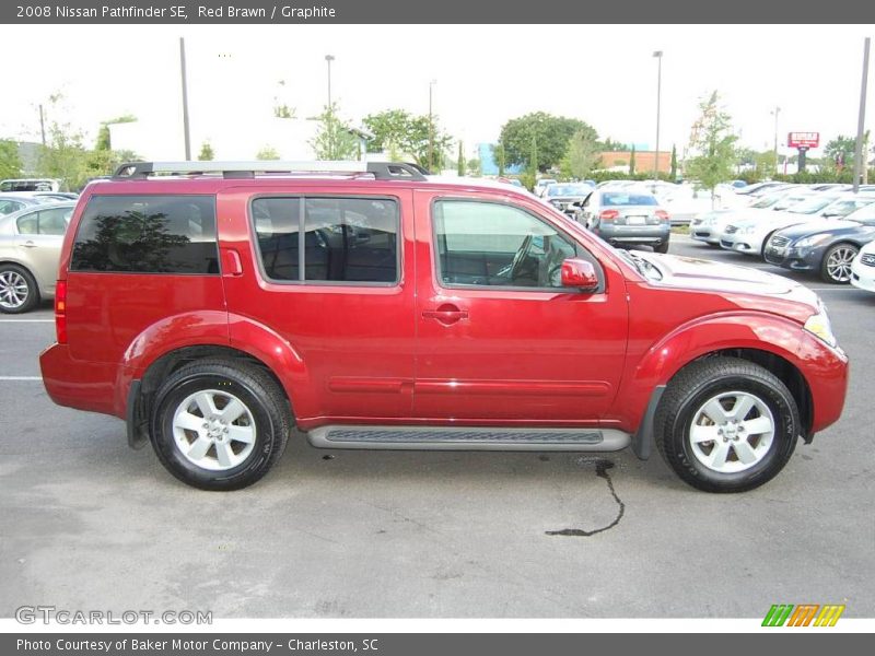 Red Brawn / Graphite 2008 Nissan Pathfinder SE