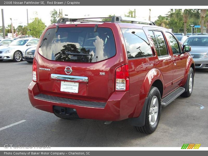 Red Brawn / Graphite 2008 Nissan Pathfinder SE