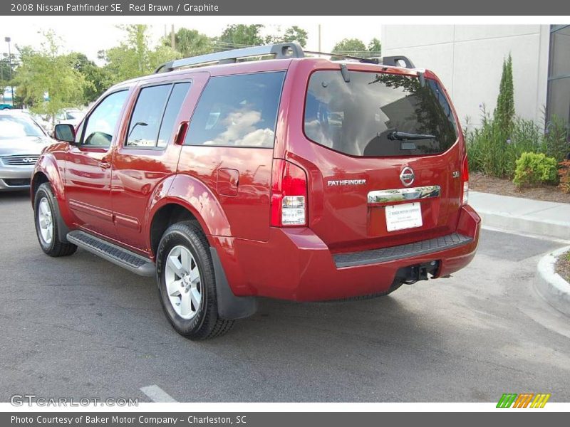 Red Brawn / Graphite 2008 Nissan Pathfinder SE
