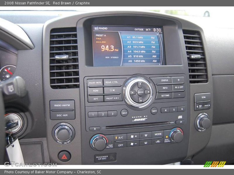 Red Brawn / Graphite 2008 Nissan Pathfinder SE