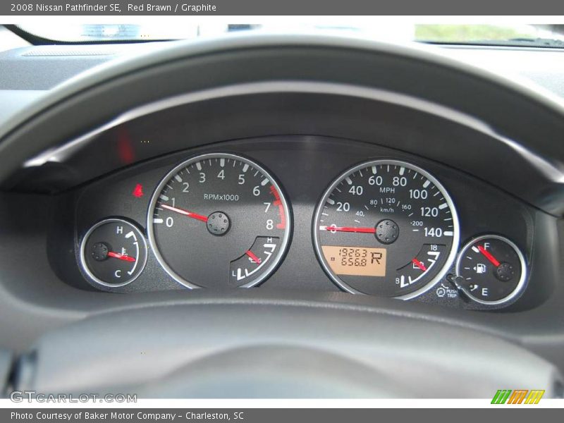 Red Brawn / Graphite 2008 Nissan Pathfinder SE