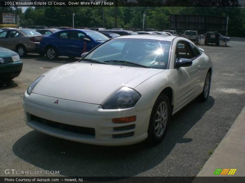 Dover White Pearl / Beige 2001 Mitsubishi Eclipse GS Coupe