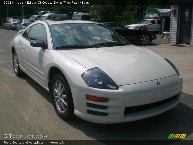 Dover White Pearl / Beige 2001 Mitsubishi Eclipse GS Coupe