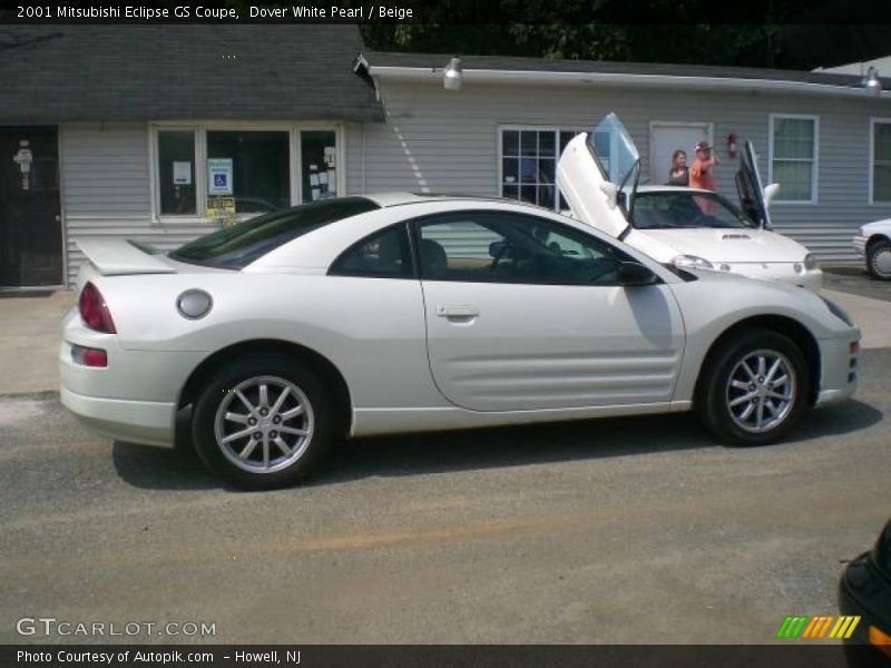 Dover White Pearl / Beige 2001 Mitsubishi Eclipse GS Coupe
