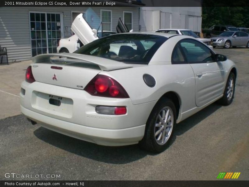 Dover White Pearl / Beige 2001 Mitsubishi Eclipse GS Coupe