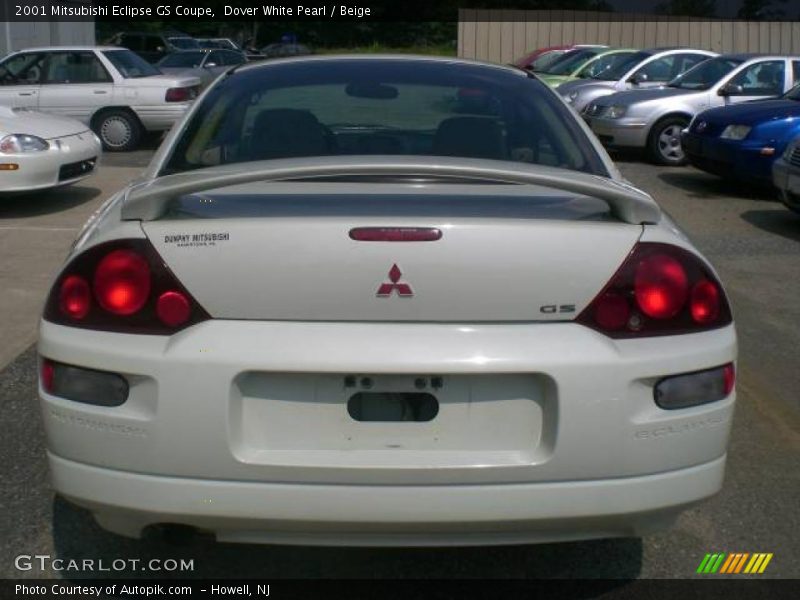 Dover White Pearl / Beige 2001 Mitsubishi Eclipse GS Coupe