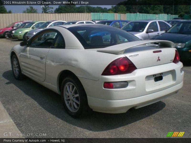 Dover White Pearl / Beige 2001 Mitsubishi Eclipse GS Coupe