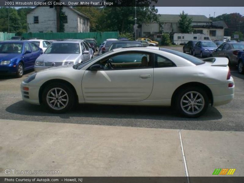 Dover White Pearl / Beige 2001 Mitsubishi Eclipse GS Coupe