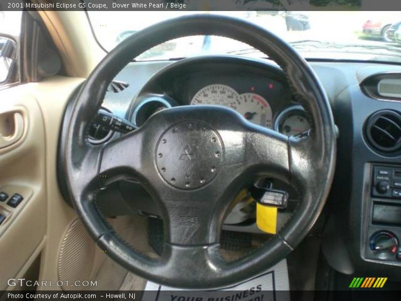 Dover White Pearl / Beige 2001 Mitsubishi Eclipse GS Coupe