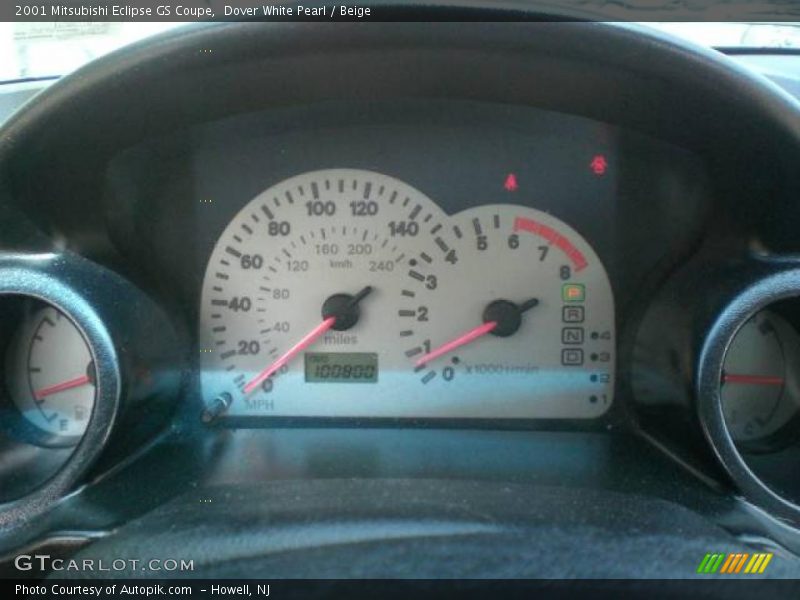 Dover White Pearl / Beige 2001 Mitsubishi Eclipse GS Coupe