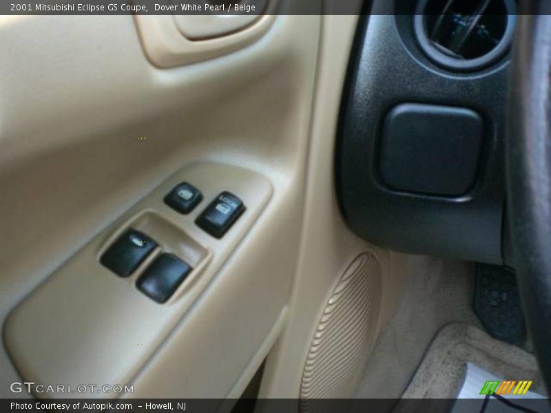 Dover White Pearl / Beige 2001 Mitsubishi Eclipse GS Coupe