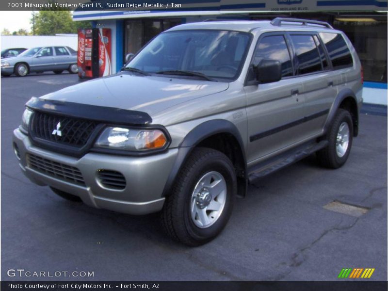 Sudan Beige Metallic / Tan 2003 Mitsubishi Montero Sport LS