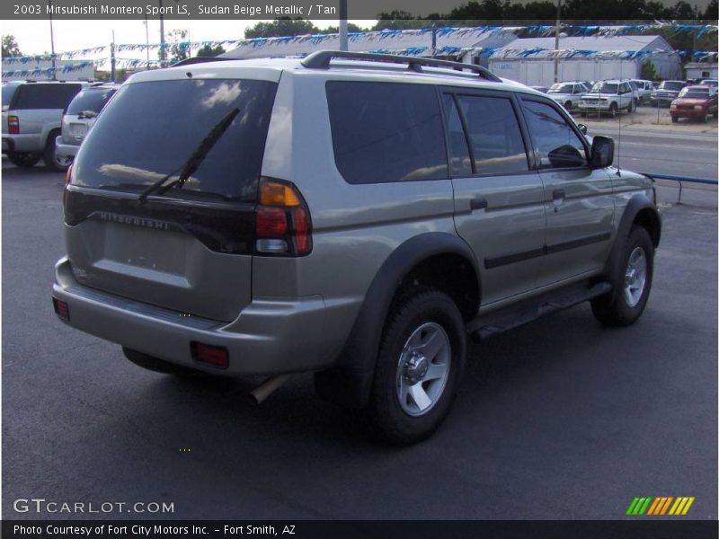 Sudan Beige Metallic / Tan 2003 Mitsubishi Montero Sport LS
