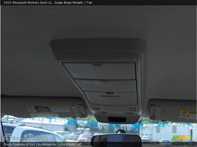 Sudan Beige Metallic / Tan 2003 Mitsubishi Montero Sport LS