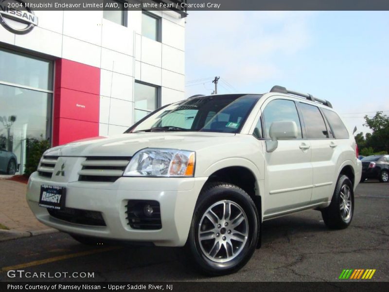 Dover White Pearl / Charcoal Gray 2004 Mitsubishi Endeavor Limited AWD