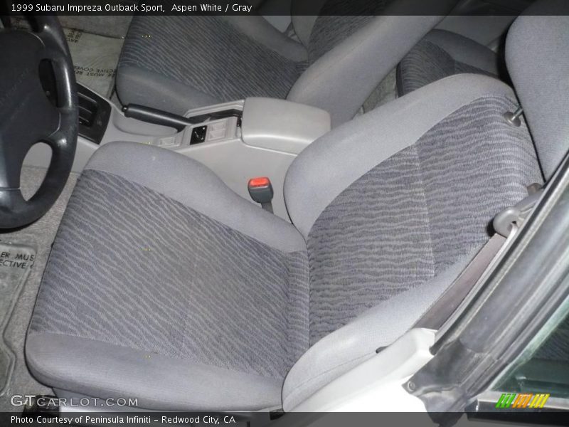 Aspen White / Gray 1999 Subaru Impreza Outback Sport
