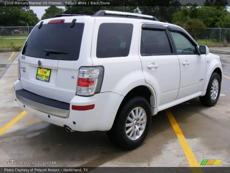 Oxford White / Black/Stone 2008 Mercury Mariner V6 Premier