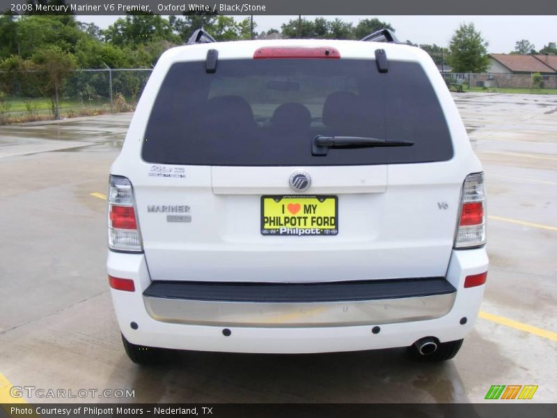 Oxford White / Black/Stone 2008 Mercury Mariner V6 Premier