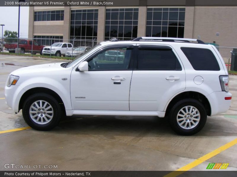 Oxford White / Black/Stone 2008 Mercury Mariner V6 Premier
