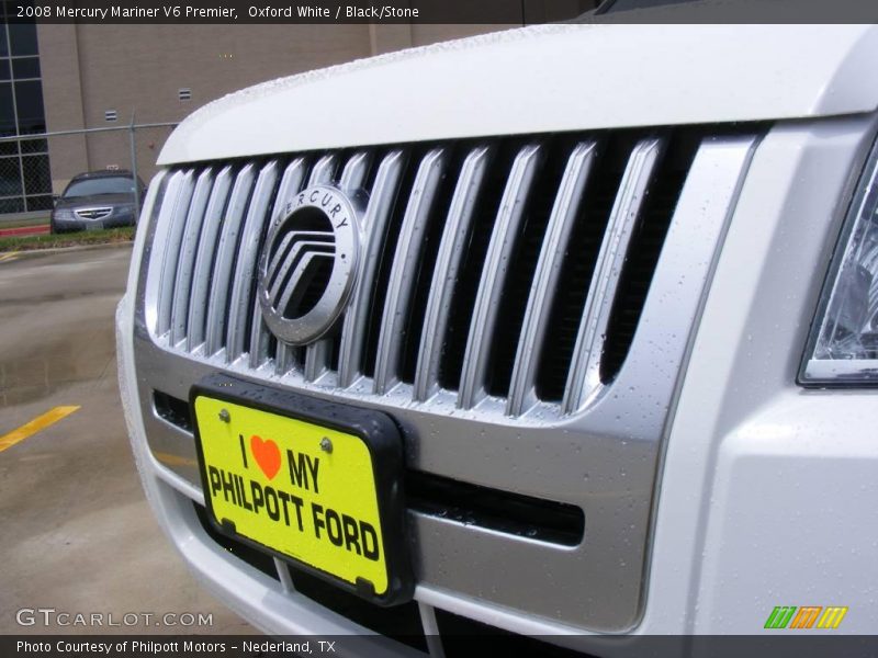 Oxford White / Black/Stone 2008 Mercury Mariner V6 Premier