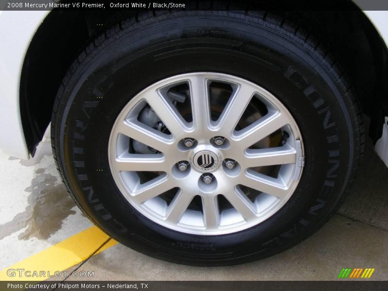 Oxford White / Black/Stone 2008 Mercury Mariner V6 Premier