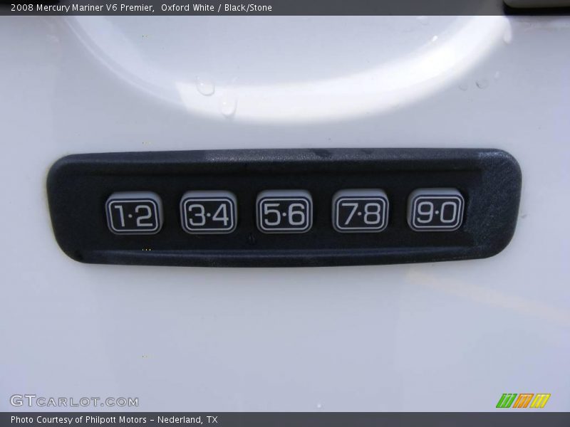 Oxford White / Black/Stone 2008 Mercury Mariner V6 Premier