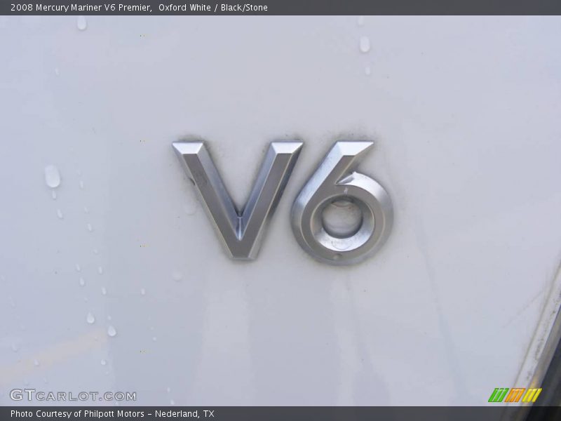 Oxford White / Black/Stone 2008 Mercury Mariner V6 Premier