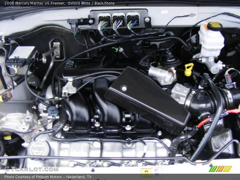 Oxford White / Black/Stone 2008 Mercury Mariner V6 Premier