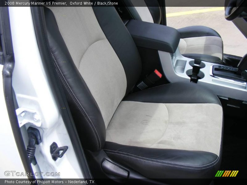 Oxford White / Black/Stone 2008 Mercury Mariner V6 Premier