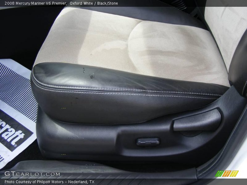 Oxford White / Black/Stone 2008 Mercury Mariner V6 Premier