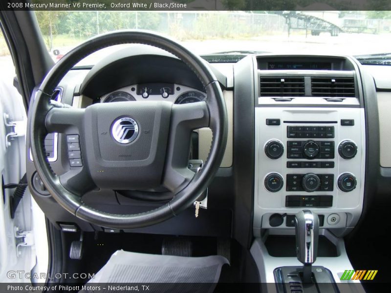 Oxford White / Black/Stone 2008 Mercury Mariner V6 Premier