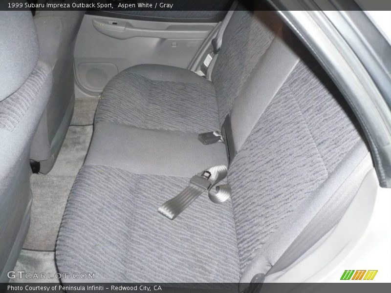 Aspen White / Gray 1999 Subaru Impreza Outback Sport