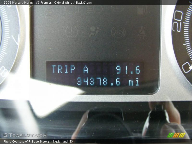 Oxford White / Black/Stone 2008 Mercury Mariner V6 Premier