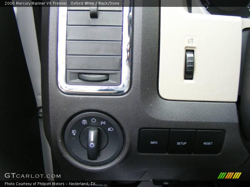 Oxford White / Black/Stone 2008 Mercury Mariner V6 Premier