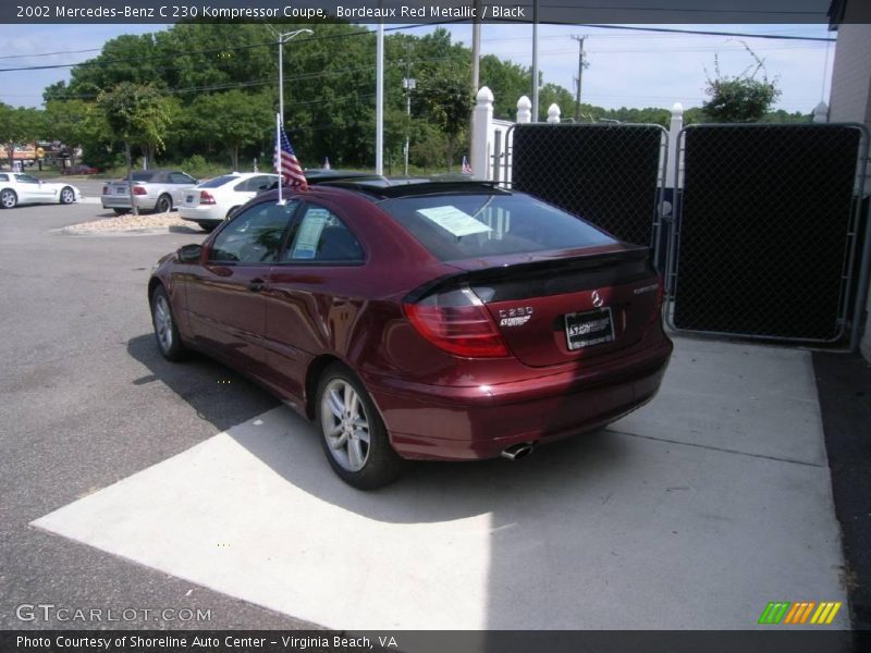 Bordeaux Red Metallic / Black 2002 Mercedes-Benz C 230 Kompressor Coupe