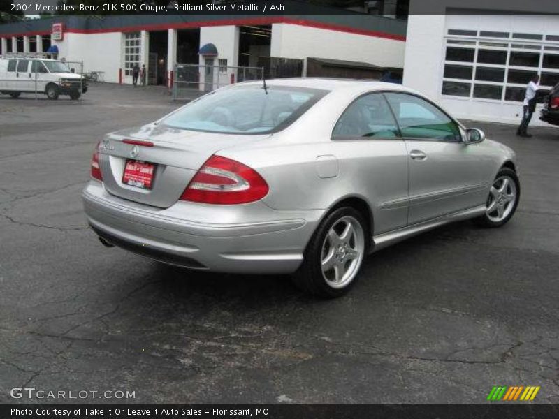 Brilliant Silver Metallic / Ash 2004 Mercedes-Benz CLK 500 Coupe