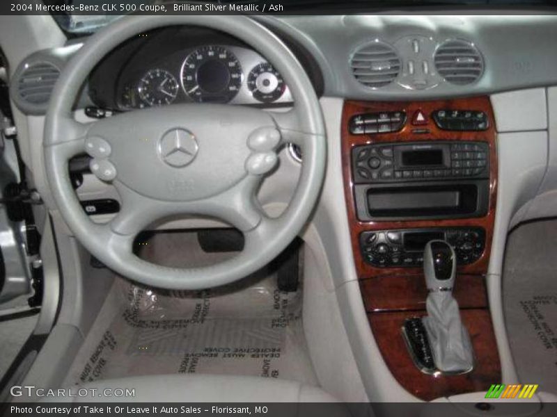 Brilliant Silver Metallic / Ash 2004 Mercedes-Benz CLK 500 Coupe