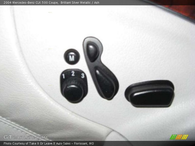 Brilliant Silver Metallic / Ash 2004 Mercedes-Benz CLK 500 Coupe