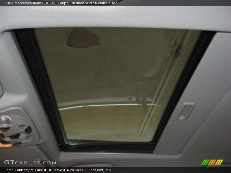 Brilliant Silver Metallic / Ash 2004 Mercedes-Benz CLK 500 Coupe