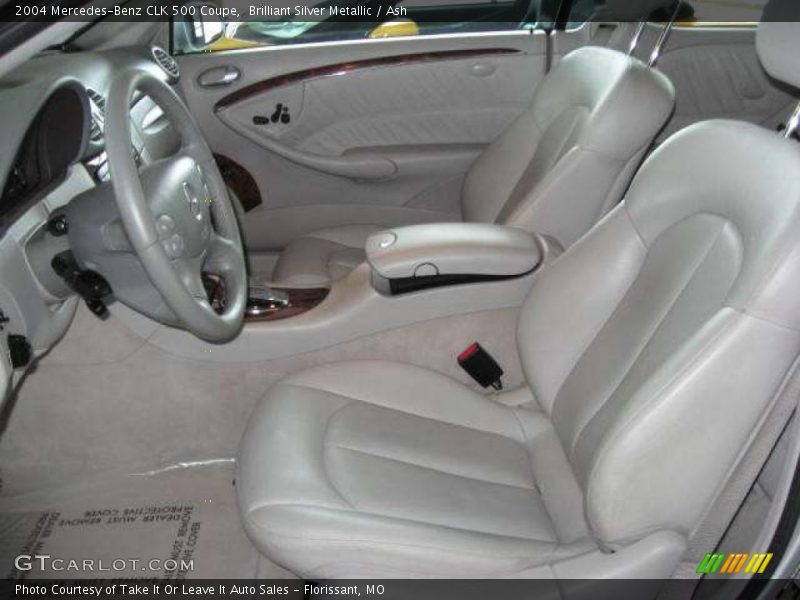 Brilliant Silver Metallic / Ash 2004 Mercedes-Benz CLK 500 Coupe