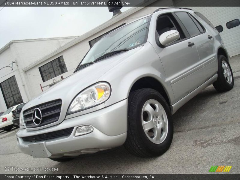 Brilliant Silver Metallic / Ash Grey 2004 Mercedes-Benz ML 350 4Matic