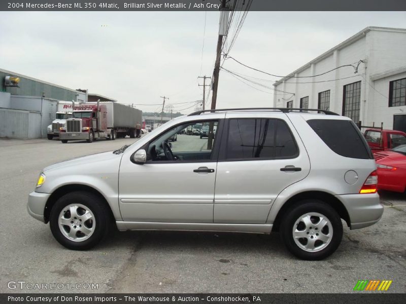Brilliant Silver Metallic / Ash Grey 2004 Mercedes-Benz ML 350 4Matic