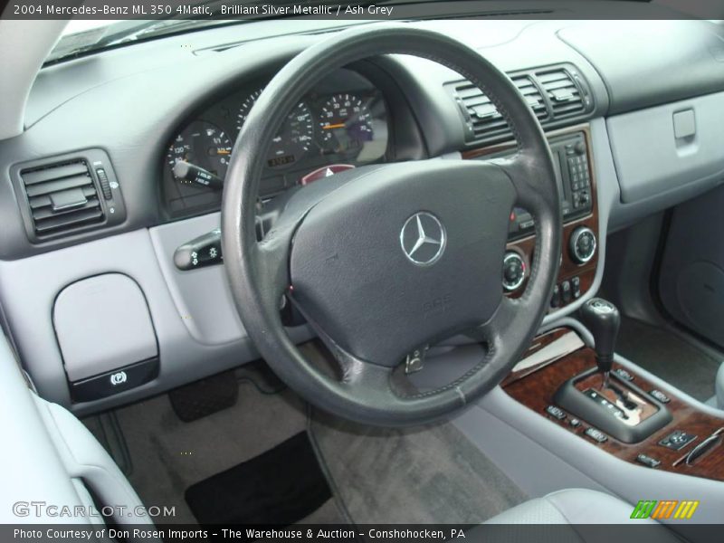 Brilliant Silver Metallic / Ash Grey 2004 Mercedes-Benz ML 350 4Matic