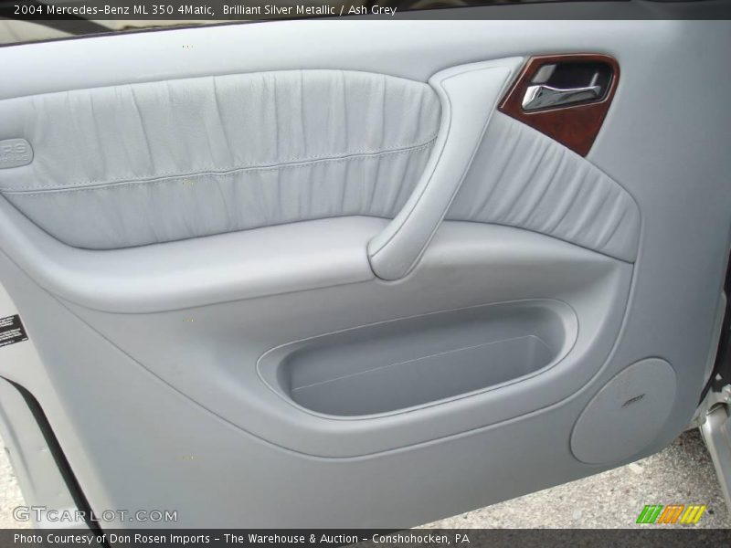 Brilliant Silver Metallic / Ash Grey 2004 Mercedes-Benz ML 350 4Matic