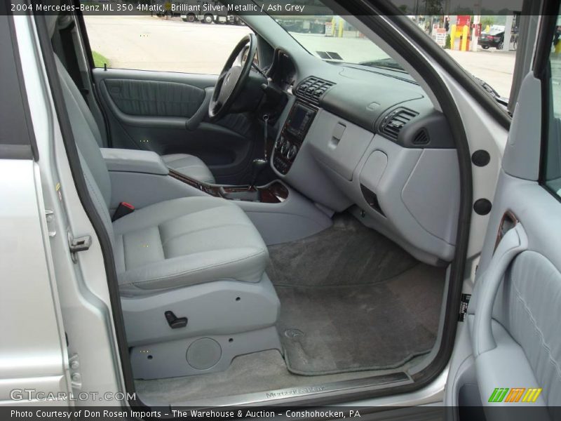 Brilliant Silver Metallic / Ash Grey 2004 Mercedes-Benz ML 350 4Matic