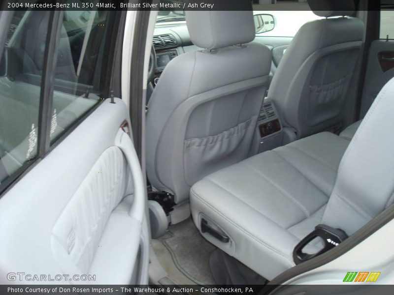 Brilliant Silver Metallic / Ash Grey 2004 Mercedes-Benz ML 350 4Matic