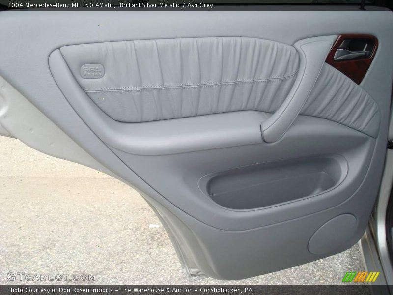 Brilliant Silver Metallic / Ash Grey 2004 Mercedes-Benz ML 350 4Matic