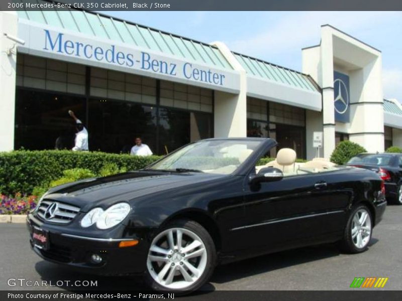 Black / Stone 2006 Mercedes-Benz CLK 350 Cabriolet